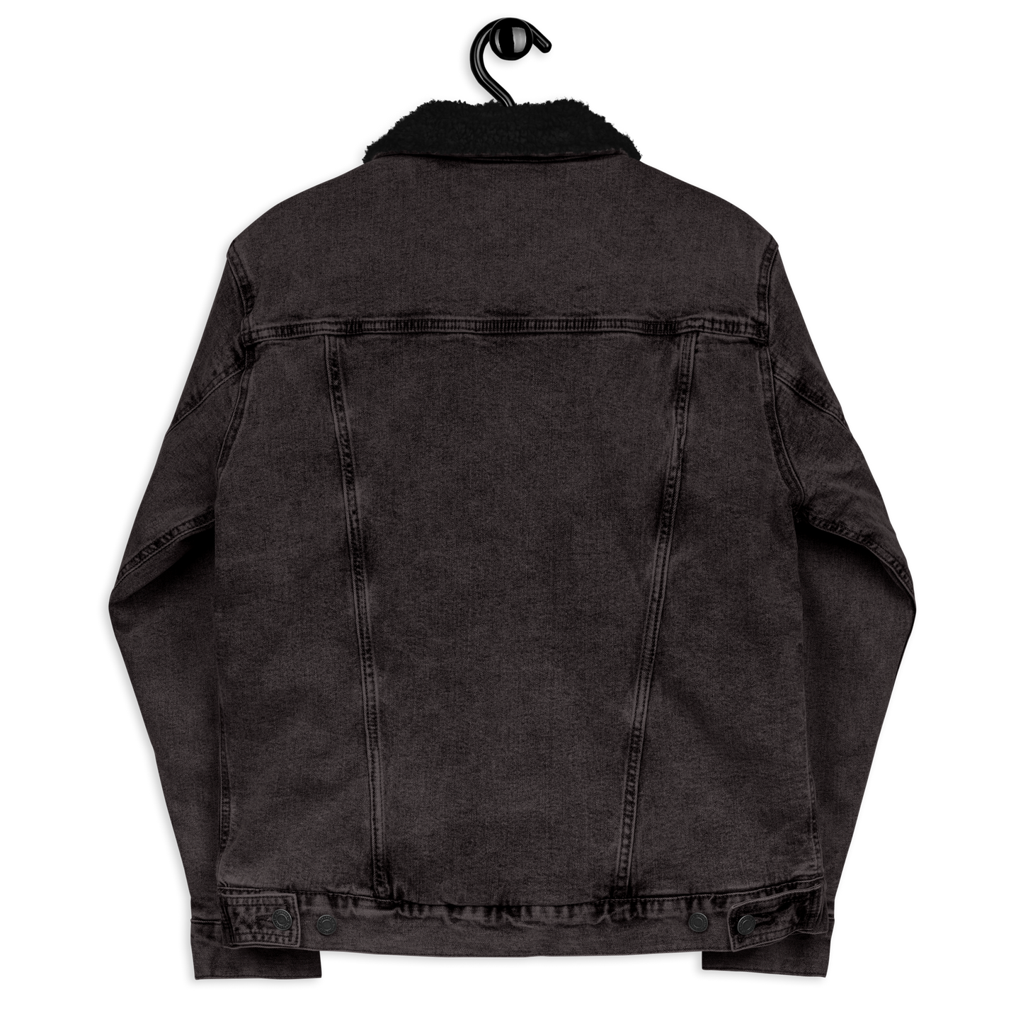 Box denim sherpa jacket